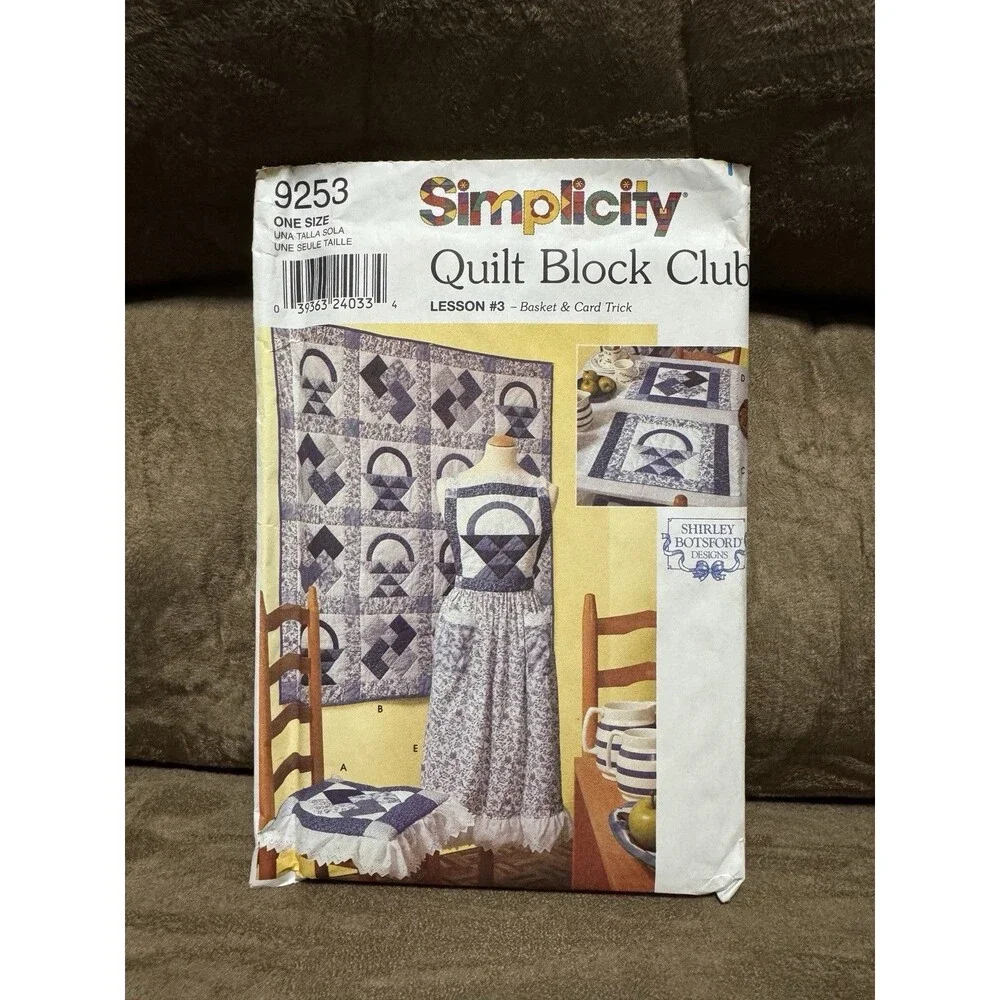Simplicity Quilt Block Club Sewing Patterns Lot of 4 9169 9253 9371 9451